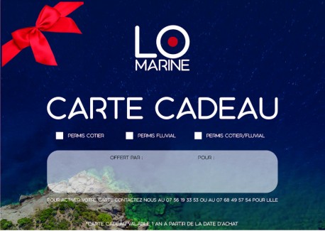 Permis côtier + fluvial ROUEN - Carte cadeau à imprimer